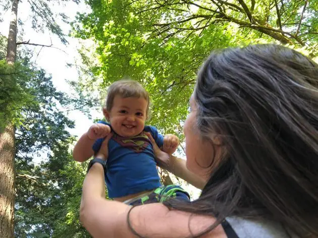 Thais Freitas holding Eli in a forest.19 things I learned in 2019.Thais Freitas