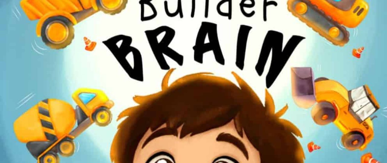 Cover of My Busy Builder Brain, a children's picture book about autism by Thais Freitas